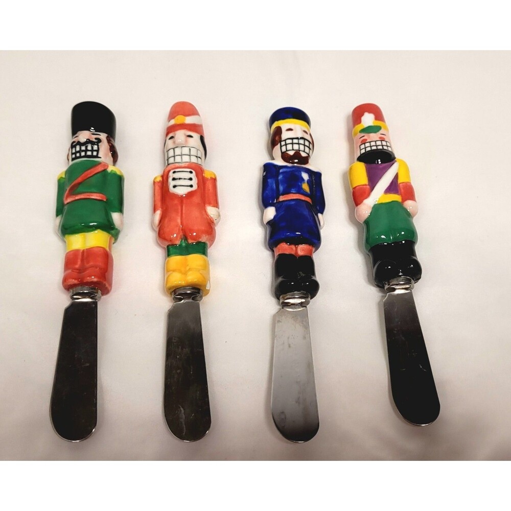 Nutcracker Christmas Spreaders Set Of 4